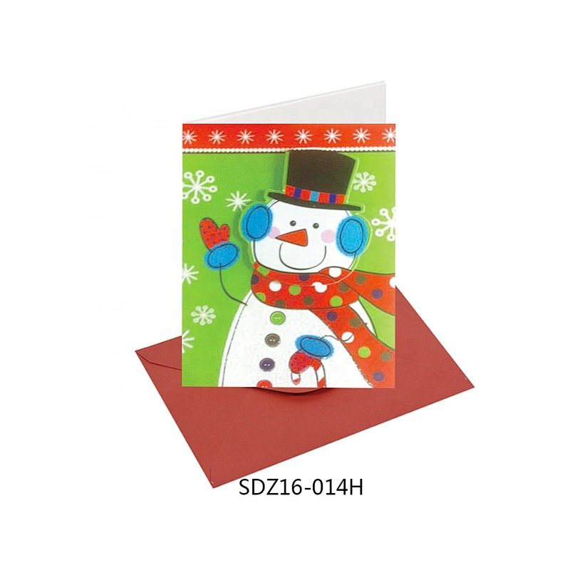 Thank You Card Impression With  Logo Latest hot sale Christmas greeting Paper Card