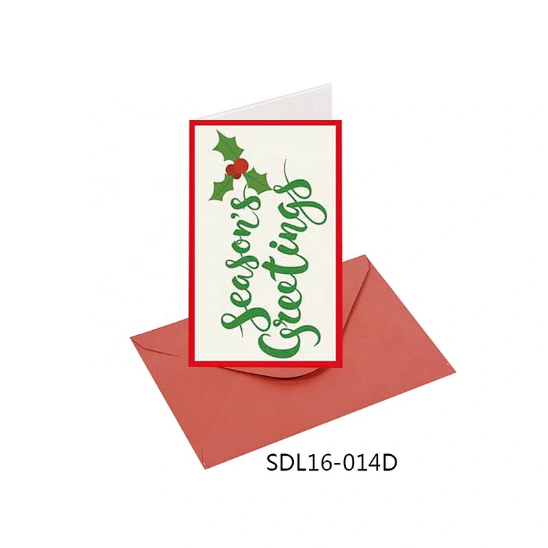 Best sell wholesale Letter pattern Cards Popular hot selling Christmas greeting Paper card