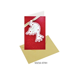 Factory Custom Christmas tree Cards  Latest arrival Christmas greeting Paper card