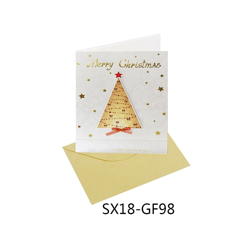 New designer trendy custom fashion Square Cards  Top selling Christmas greeting Paper card