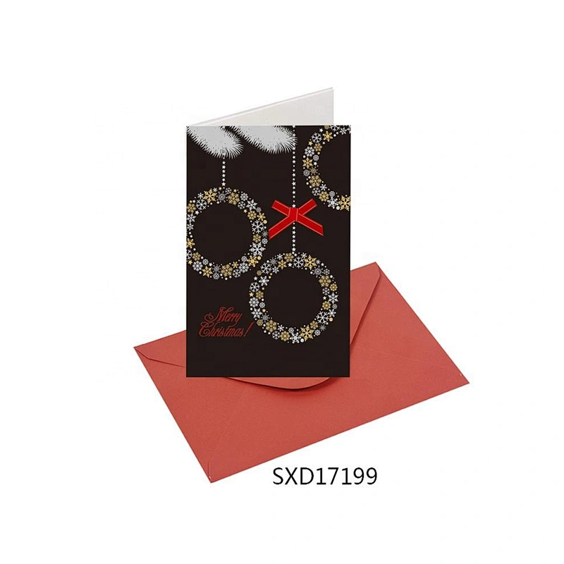 Custom oem china Black Cards Best selling Christmas greeting Paper card