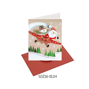 Thank You Card Impression With  Logo Latest hot sale Christmas greeting Paper Card