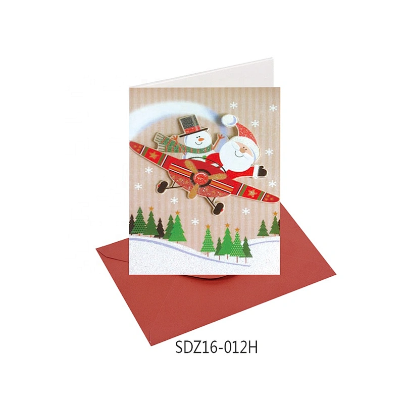 Thank You Card Impression With  Logo Latest hot sale Christmas greeting Paper Card
