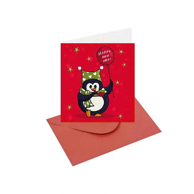 Best sell wholesale Animal design Cards  OEM Customized Christmas greeting Paper card