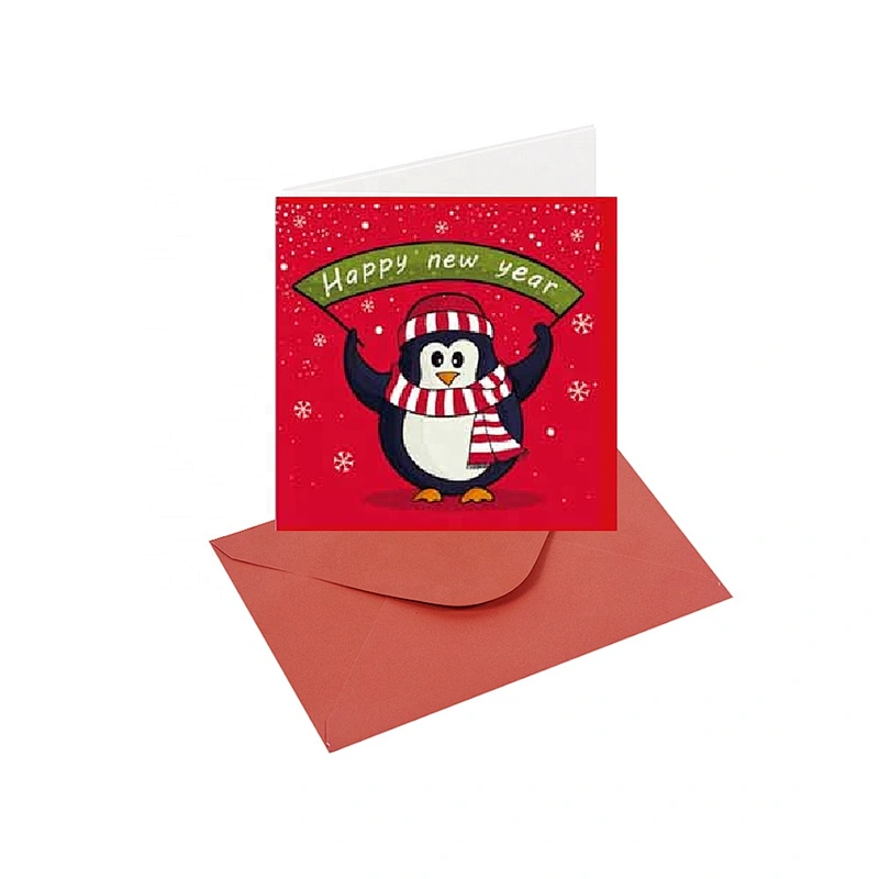 Best sell wholesale Animal design Cards  OEM Customized Christmas greeting Paper card