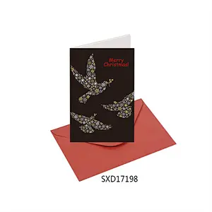 Custom oem china Black Cards Best selling Christmas greeting Paper card