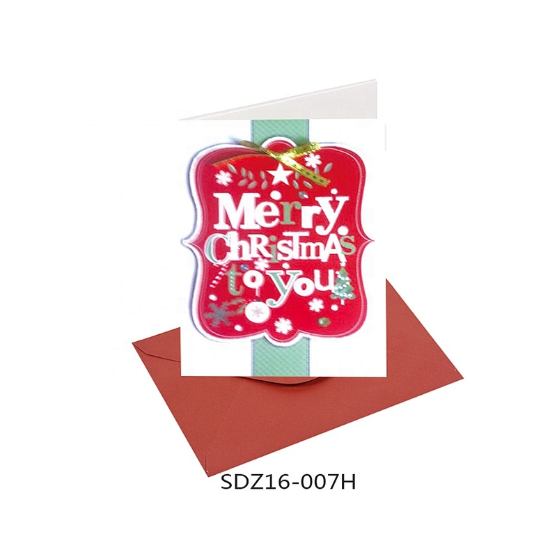 Wholesale modern design Animal design Cards  OEM Customized Christmas greeting Paper card