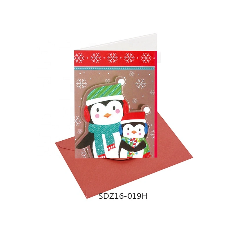 Good quality wholesale Silk screen printing Cards Best china low price Christmas greeting Paper card