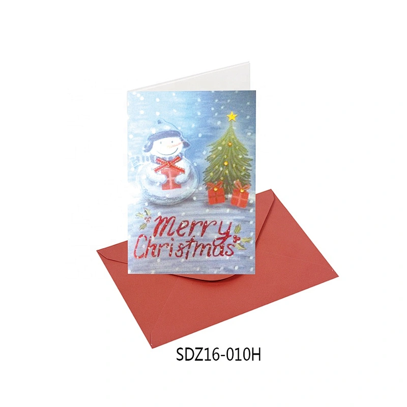 New model custom logo Thank You Cards  OEM Customized Christmas greeting Paper card