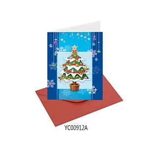 Cheap promotional gift Thank You Cards  Latest hot sale Christmas greeting Paper card
