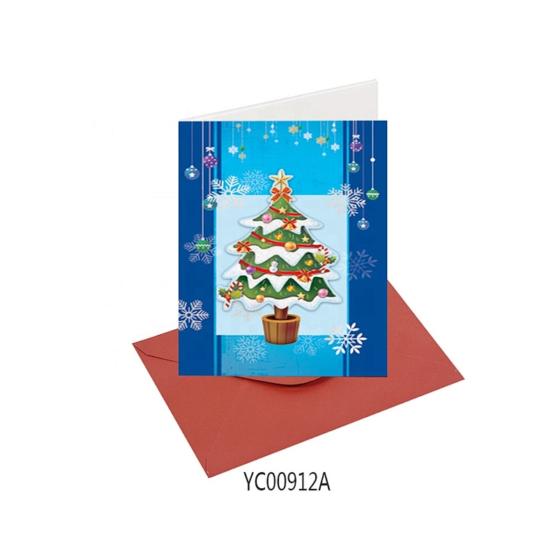 Cheap promotional gift Thank You Cards  Latest hot sale Christmas greeting Paper card