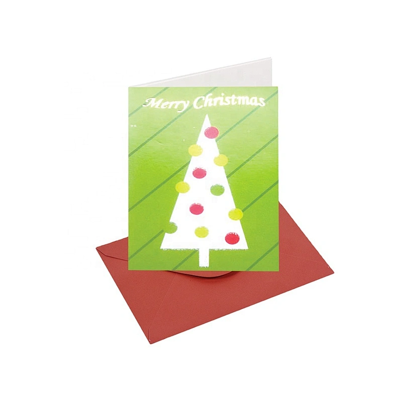 Thank You Card Impression With  Logo Latest hot sale Christmas greeting Paper Card