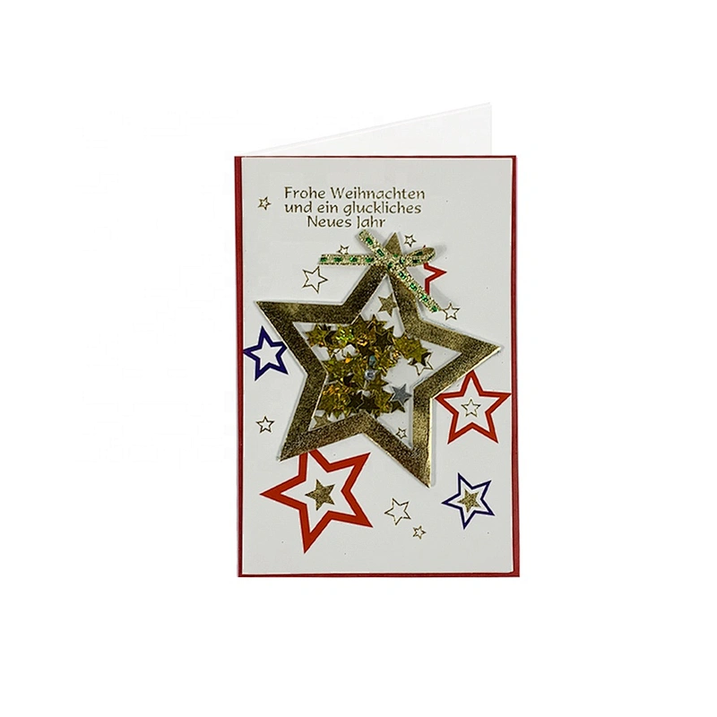 Factory Custom Thank You Cards  OEM Customized Christmas greeting Paper card