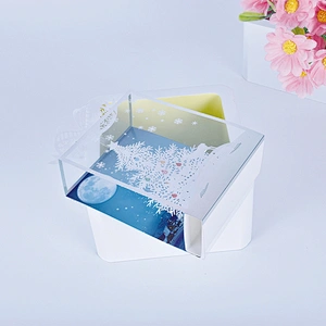 Fashion Three-dimensional Furnishing Articles Greeting And Christmas  Card  Hollow Out