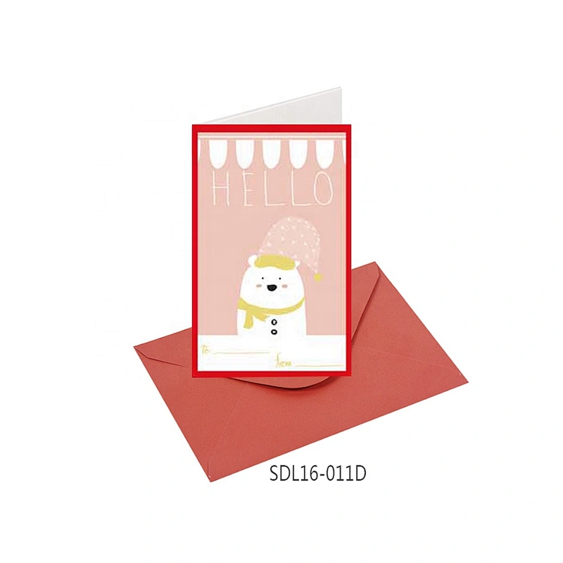 Promotion high quality Offset printing Cards  OEM Customized Christmas greeting Paper card