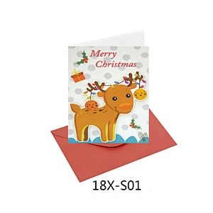 Factory Custom Animal design Cards  Manufacturer sale Christmas greeting Paper card