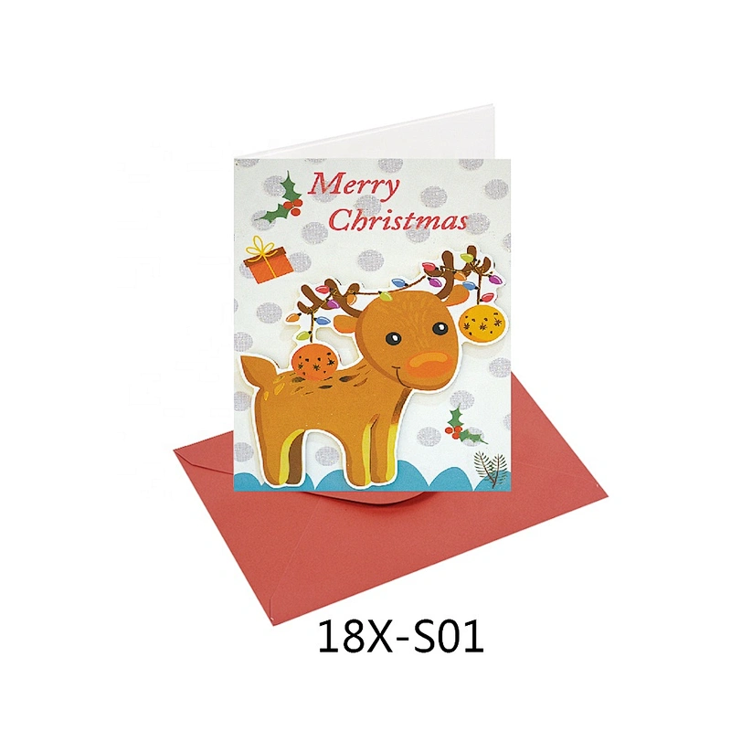 Factory Custom Animal design Cards  Manufacturer sale Christmas greeting Paper card