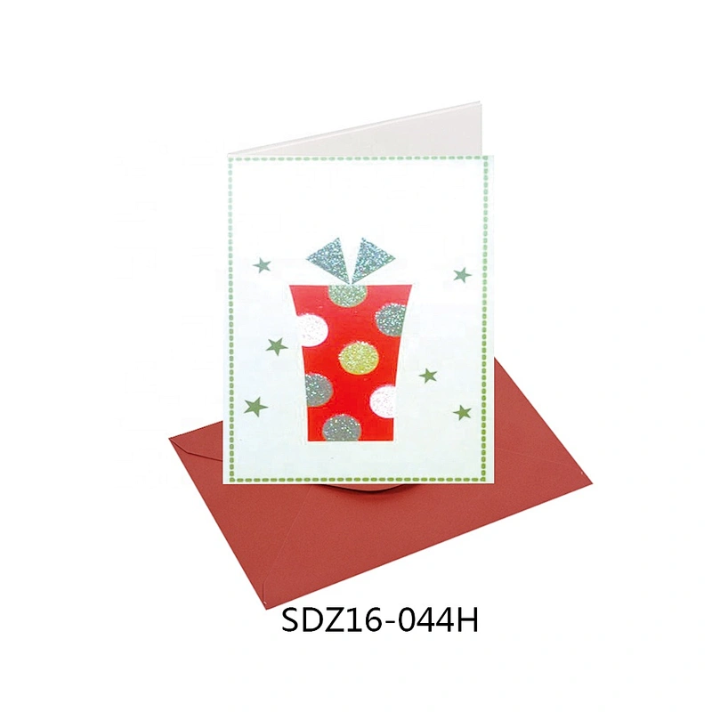 Factory newest Snowflake pattern Cards  OEM Customized Christmas greeting Paper card