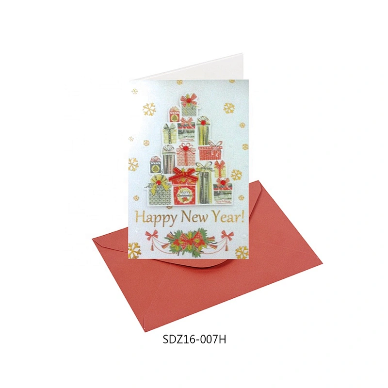 New model custom logo Thank You Cards  OEM Customized Christmas greeting Paper card