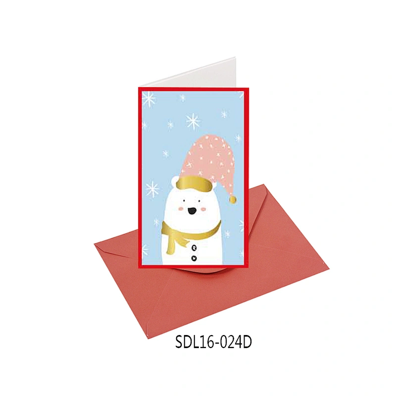 Cheap promotional gift Thank You Cards  With  Logo Latest hot sale Christmas greeting Paper Card With  Logo