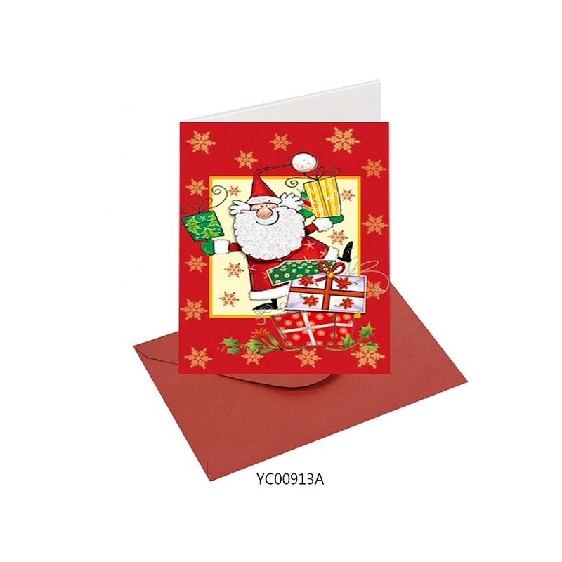 Cheap promotional gift Thank You Cards  Latest hot sale Christmas greeting Paper card