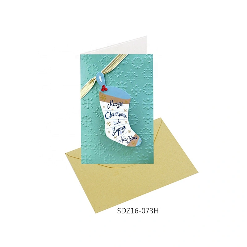 Cheap promotional gift Thank You Cards  Latest hot sale Christmas greeting Paper card