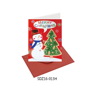 Thank You Card Impression With  Logo Latest hot sale Christmas greeting Paper Card