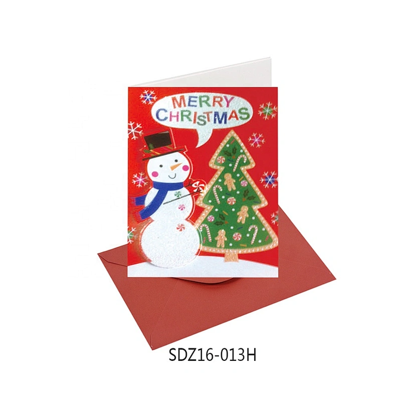 Thank You Card Impression With  Logo Latest hot sale Christmas greeting Paper Card