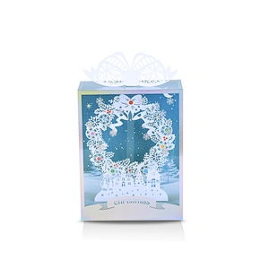 Hot Sales Three-dimensional Furnishing Articles Greeting And Christmas  Card  Hollow Out