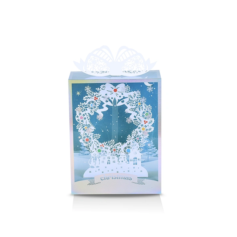 Hot Sales Three-dimensional Furnishing Articles Greeting And Christmas  Card  Hollow Out