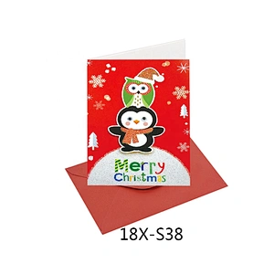 3d cards pop up gift Thank You Cards  With  Logo Latest hot sale ChristmasTransparent Photocard