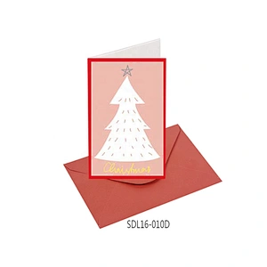 Promotion high quality Offset printing Cards  OEM Customized Christmas greeting Paper card
