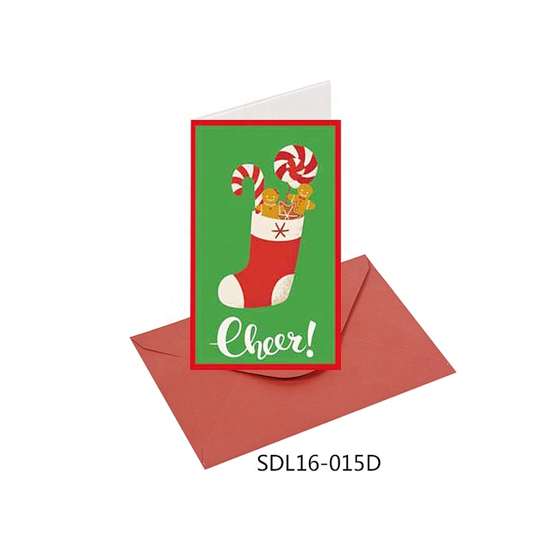 Best sell wholesale Letter pattern Cards Popular hot selling Christmas greeting Paper card