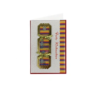 Factory Custom Thank You Cards  OEM Customized Christmas greeting Paper card