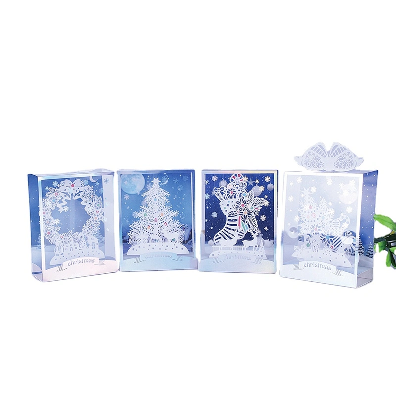 New Fashion Three-dimensional Furnishing Articles Greeting And Christmas  Card  Hollow Out