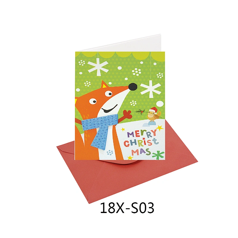 Factory Custom Animal design Cards  Manufacturer sale Christmas greeting Paper card