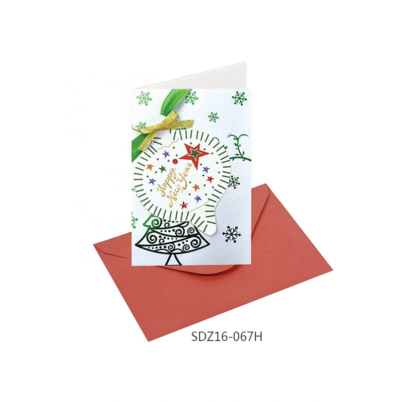New model custom logo Thank You Cards  OEM Customized Christmas greeting Paper card