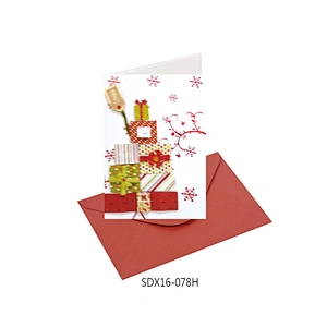 Factory Custom Christmas tree Cards  Latest arrival Christmas greeting Paper card