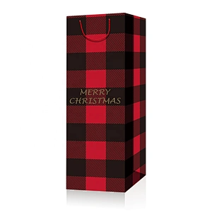 Stock Colorful bottle paper bags with Xmax designs suitable for packing gifts or wines