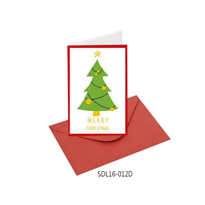 Custom Fashion Square Cards  Top selling Christmas greeting Paper card With Logo