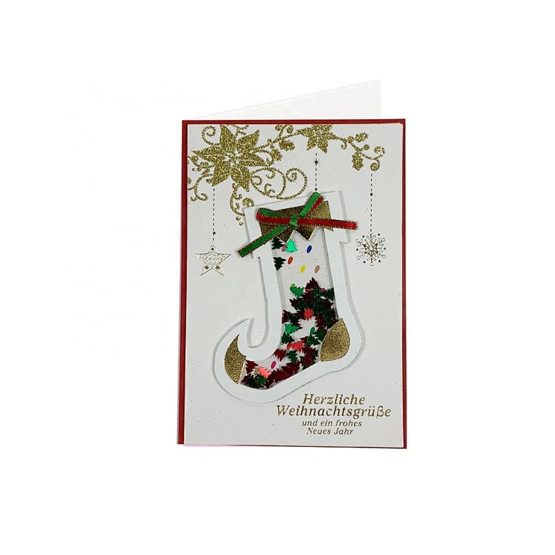 Factory Custom Thank You Cards  OEM Customized Christmas greeting Paper card