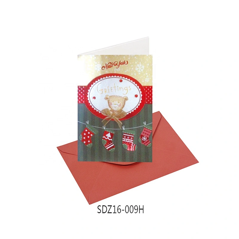 Cheap promotional gift Thank You Cards  Latest hot sale Christmas greeting Paper card