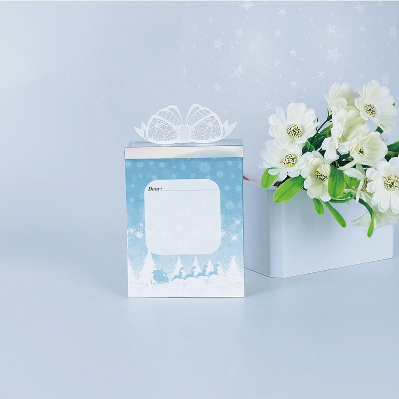 Three-dimensional Furnishing Articles Greeting And Christmas  Card  Hollow Out
