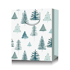 Stock Colorful small size paper bags with Xmax designs suitable for packing gifts or foods