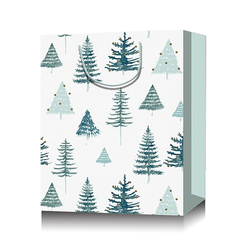 Stock Colorful small size paper bags with Xmax designs suitable for packing gifts or foods
