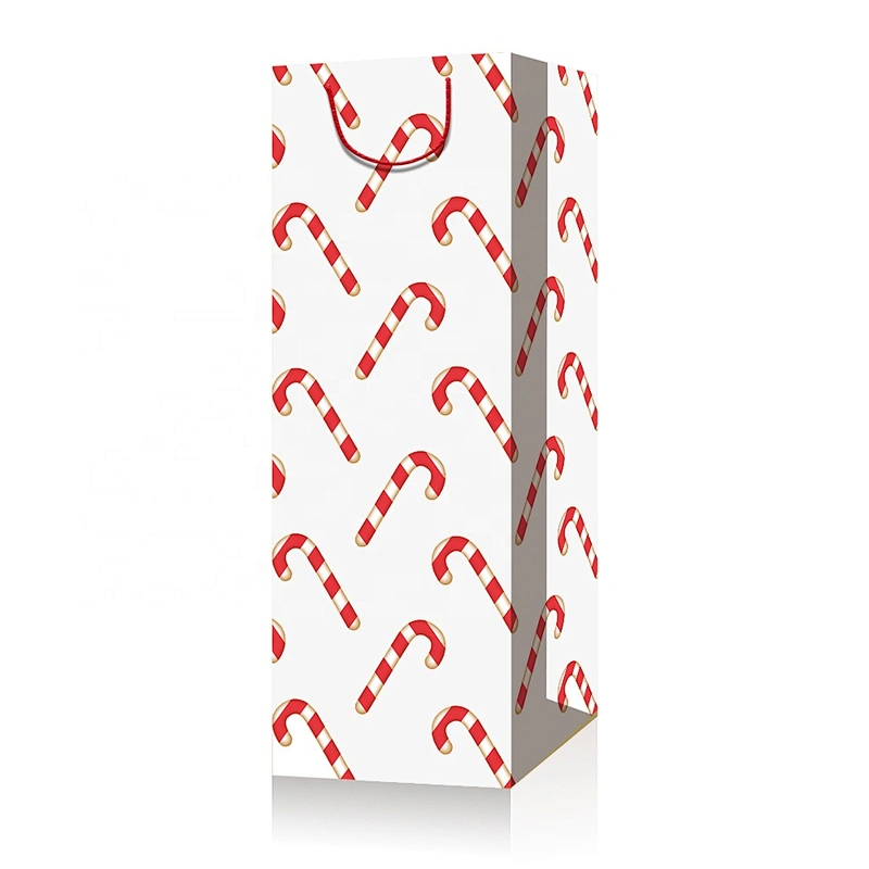 Stock Colorful bottle paper bags with Xmax designs suitable for packing gifts or wines
