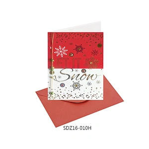 Wholesale modern design Animal design Cards  OEM Customized Christmas greeting Paper card