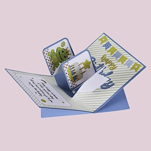 Hot Sales Pop Up Greeting Card 3D High Quality Gold Stamping Handmade For Friends And Birthday