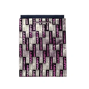Happy birthday hot stamping paper bags for packing gifts