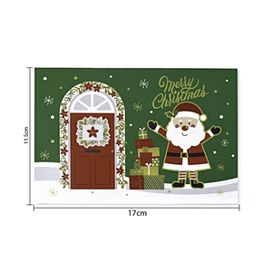 Merry Christmas Custom Greeting Card 3d Pop Up Custom Cards for Festival-4
